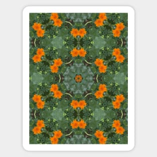 Orange Marigold Pattern Sticker